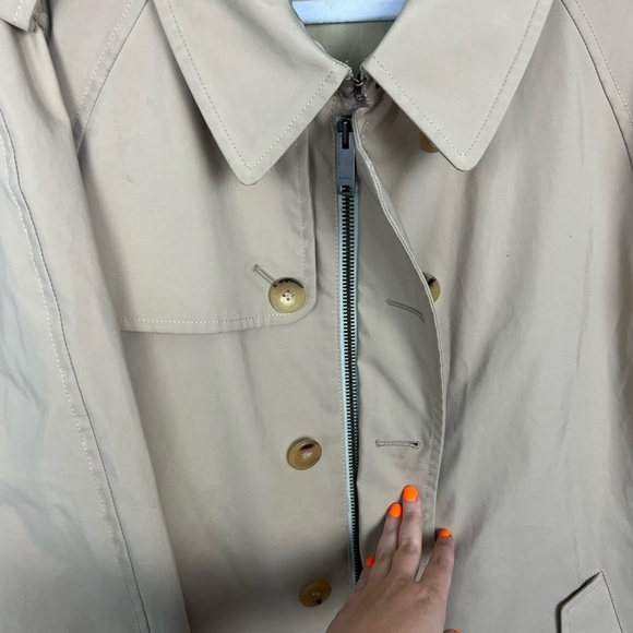 Gucci Mens Trenchcoat Sand Tan Coat Neutrals Flawed Designer Peacoat - Picture 7 of 15